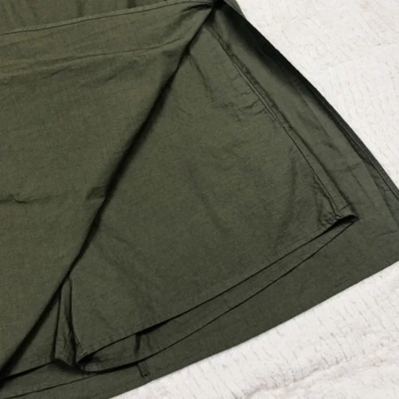 Zara Olive Green Romper Ruffle Sleeve Dress M - Picture 11 of 11